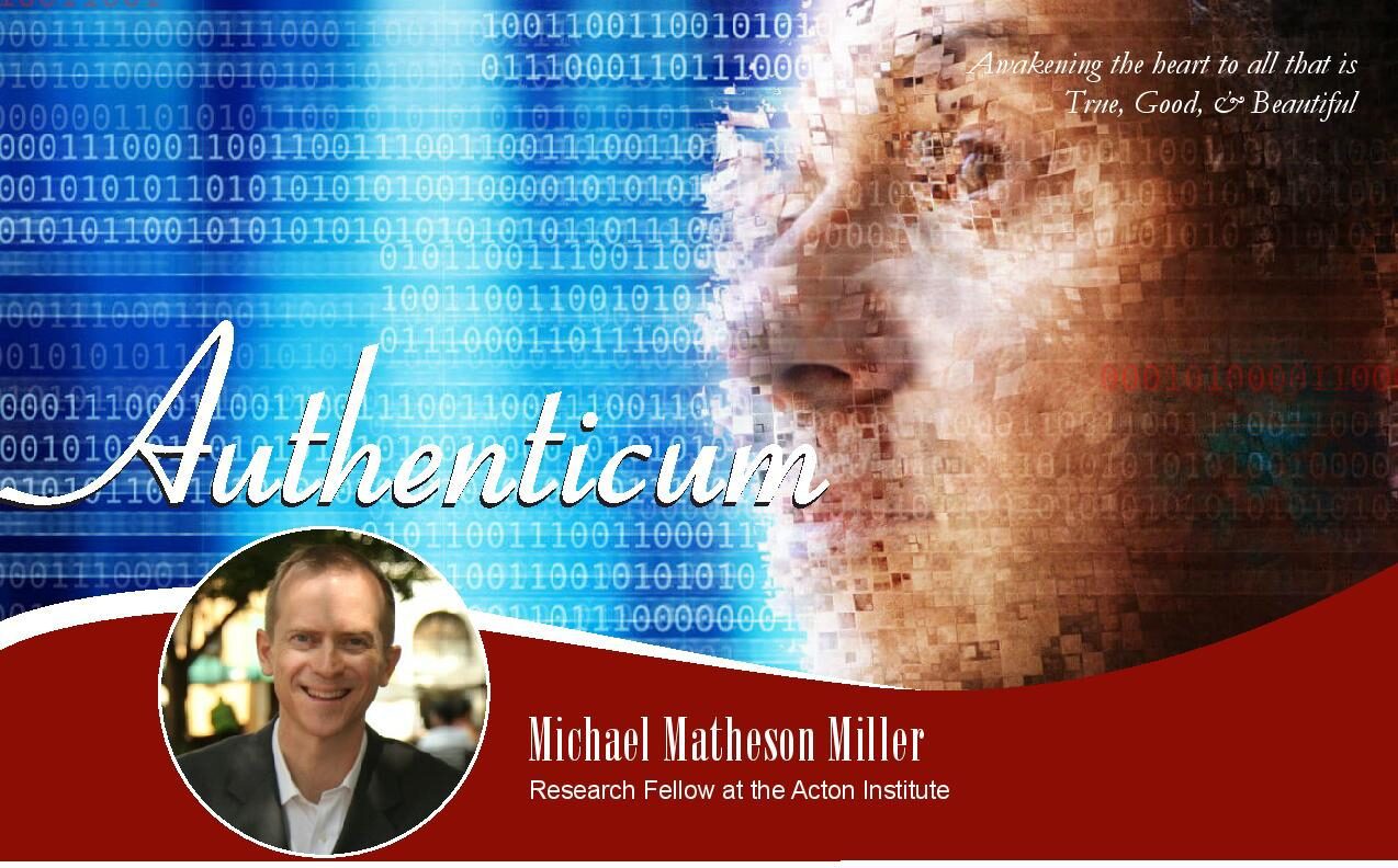 Next Authenticum Series Lecture on October 6th with Michael Matheson Miller
