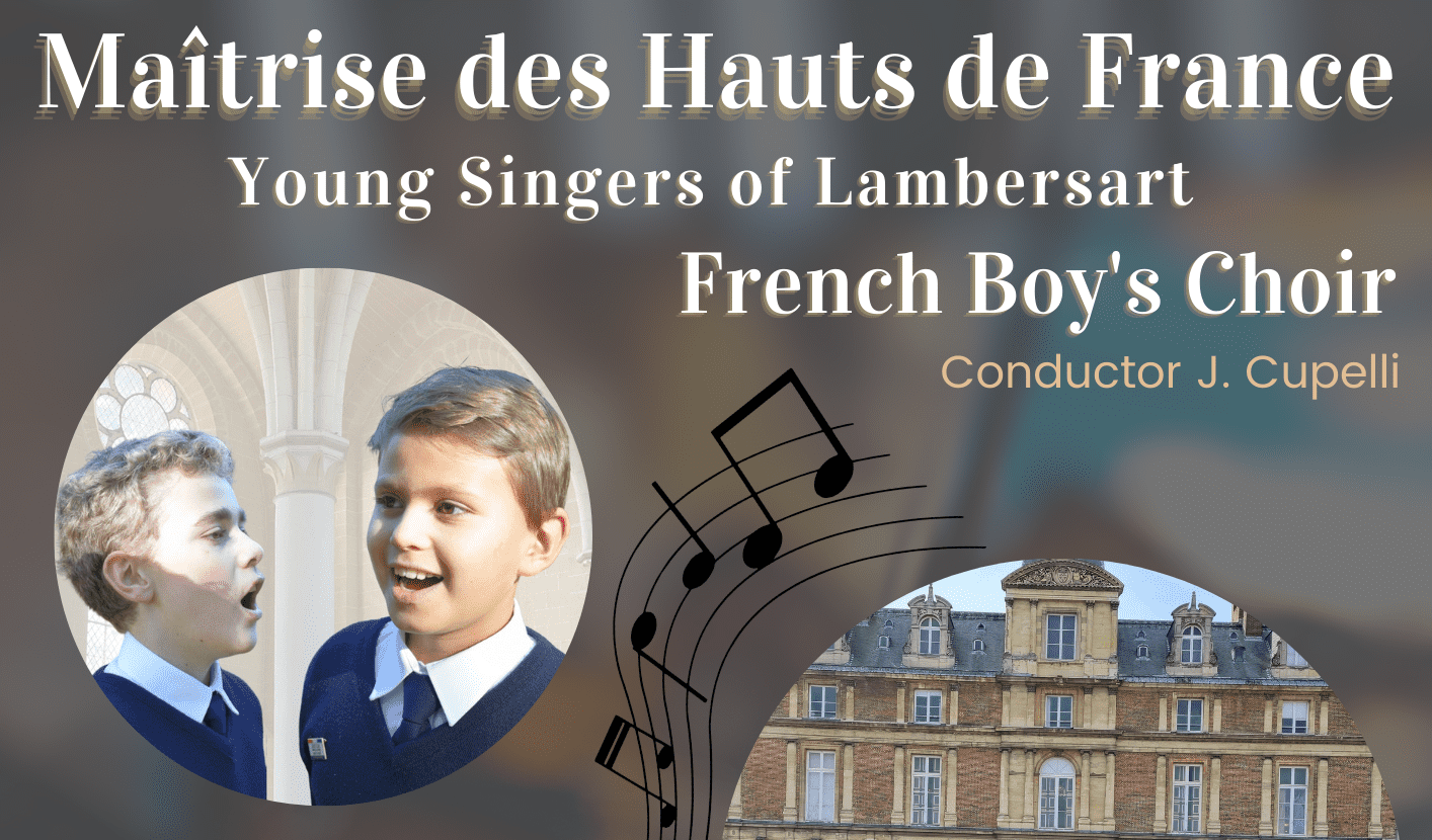 Maîtrise des Hauts de France French Boy’s Choir performing at Sacred Heart July 18