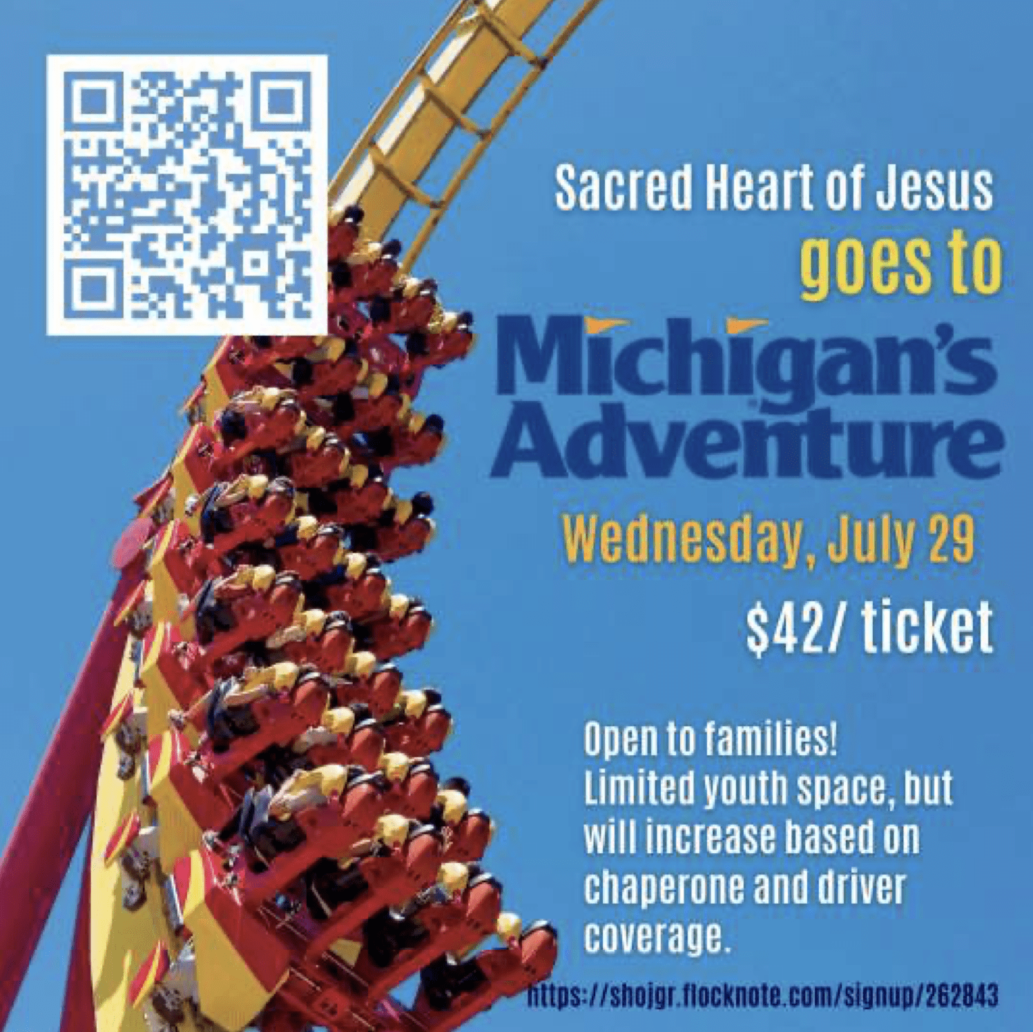 Youth and Family Outing to Michigan’s Adventure